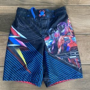 Power Rangers youth small swim trunks